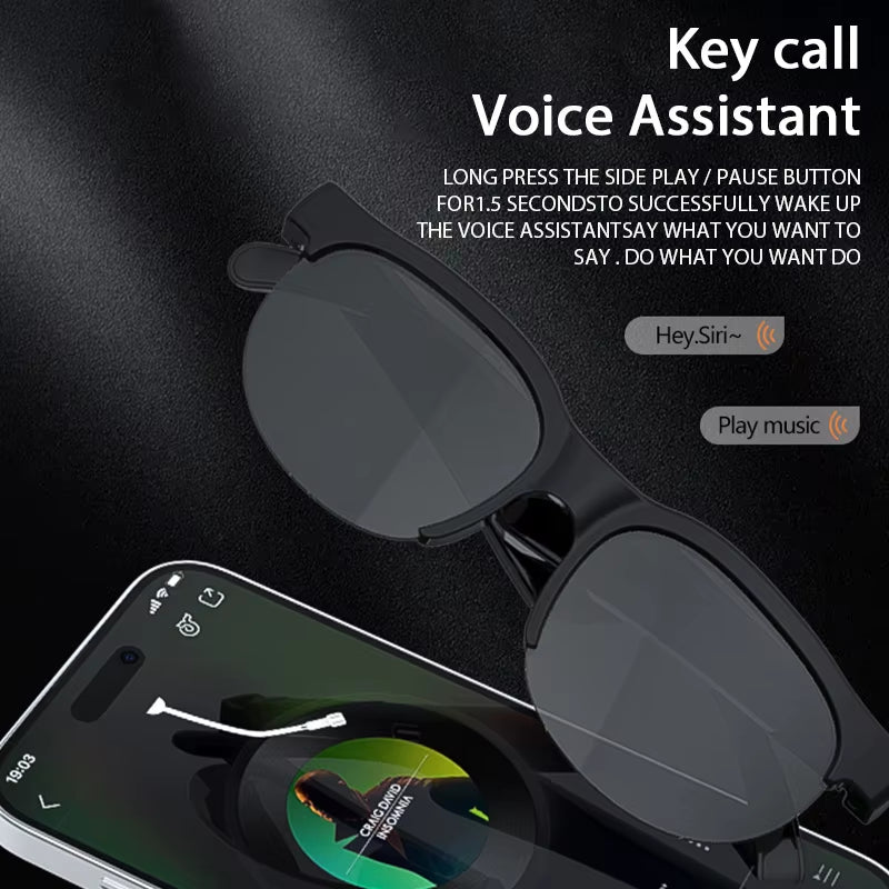 Original Bluetooth Glasses Sports Driving Bluetooth Sunglasses Wireless Bluetooth Headset Ear Hook Earbuds Wireless Headphones